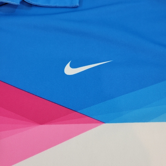 Nike Golf Tour Performance Colorful Geometric Polo - Picture 4 of 9